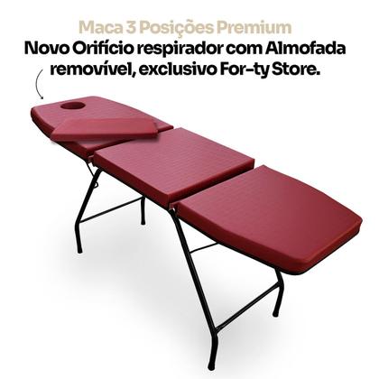 Imagem de Maca Estética Massagem 3 posições com Orifício para o Rosto For ty Store