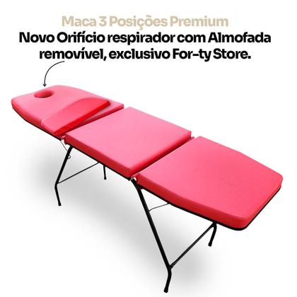 Imagem de Maca Estética Massagem 3 posições com Orifício para o Rosto For ty Store