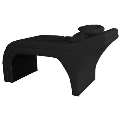 Imagem de Maca Estofada Estética Capitonê 60 cm Corvim Preto - FM