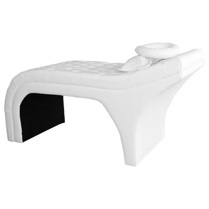 Imagem de Maca Estofada Estética Capitonê 80 cm material sintético Branco - FM