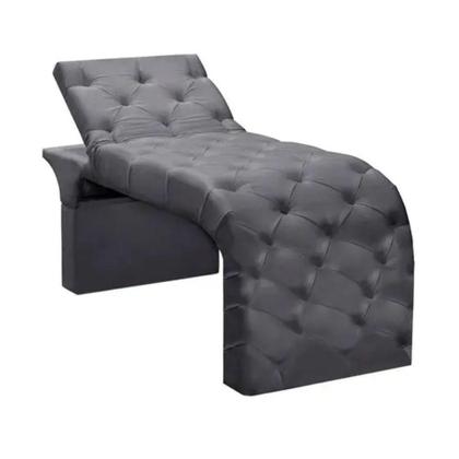 Imagem de Maca Estofada Estética Cílios Regulável Spa Suede Eloísa Cinza