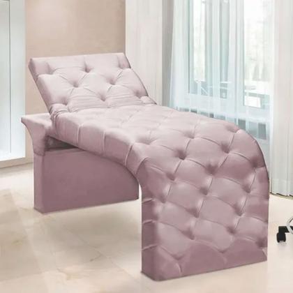 Imagem de Maca Estofada Estética Cílios Regulável Spa Suede Valentina