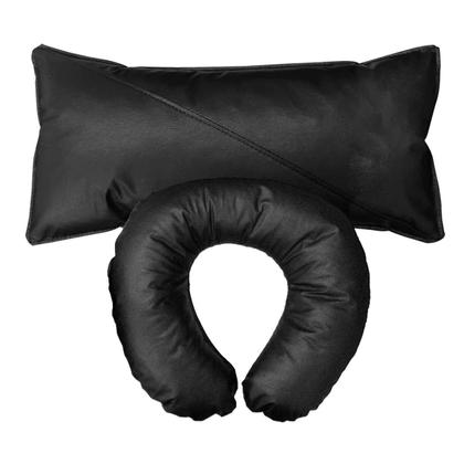 Imagem de Maca Extensão De Cílios e Sobrancelhas com Massagem + Cadeira Mocho material sintético Preto SOFA STORE