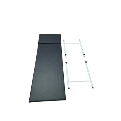 Imagem de Maca Mesa de Exame Clínico Desmontável 80x55x180cm Estofada Preta