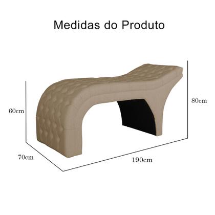 Imagem de Maca Para Consultório Estética Facial Cílios Sobrancelha Com Escada E Almofada Pescoço - Sv Decor