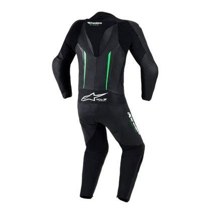 Imagem de Macacão Alpinestars GP Force V2 1 Peça Preto e Verde Cor:Preto+VerdeTamanho:52Gênero:Masculino