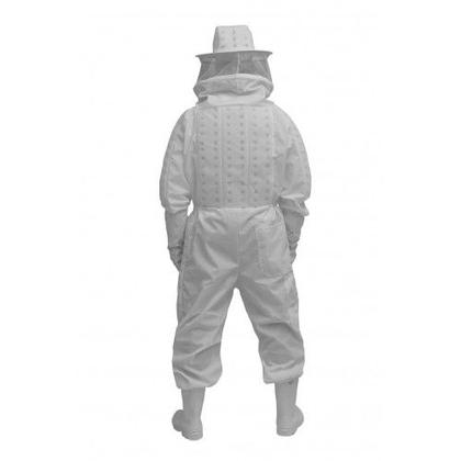 Imagem de Macacão Apicultor Nylon Duplo Antiferroada com Máscara Fixa  Branco P ao XXG