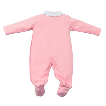 Imagem de Macacão Bebê Com Bordado Em Flores E Detalhes De Pérolas