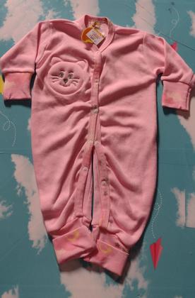 Imagem de Macacão bebê cotton liso Tam único fem e masc