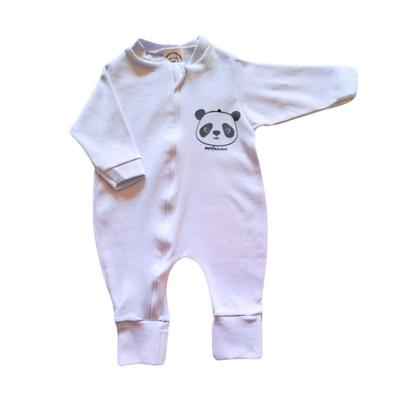 Imagem de Macacão Bebê Manga Longa Recém Nascido Algodão Com Zíper
