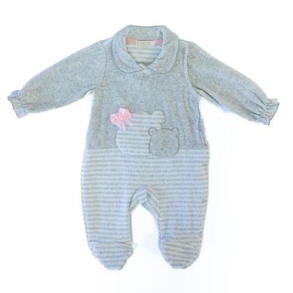 Imagem de Macacão Bebê Menina Ursinho com Lacinho em Plush 