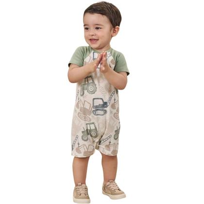 Imagem de Macacão Bebê Menino Aquarela em Malha Power e Ribana LucBoo