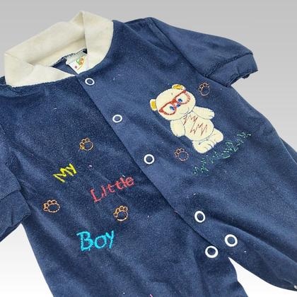 Imagem de Macacão Bebê Menino Manga Longa Plush Com Pé Confortável Kadic 03