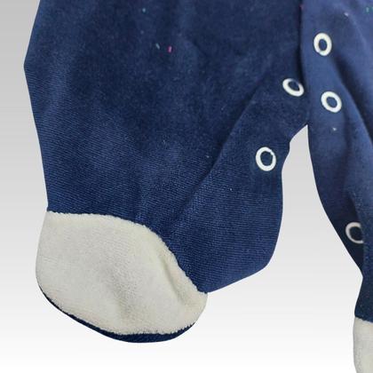 Imagem de Macacão Bebê Menino Manga Longa Plush Com Pé Confortável Kadic 03