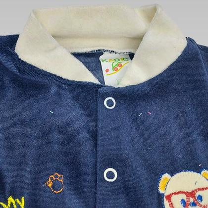 Imagem de Macacão Bebê Menino Manga Longa Plush Com Pé Confortável Kadic 03