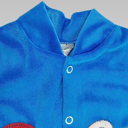 Imagem de Macacão Bebê Menino Manga Longa Plush Com Pé Confortável Kadic 03