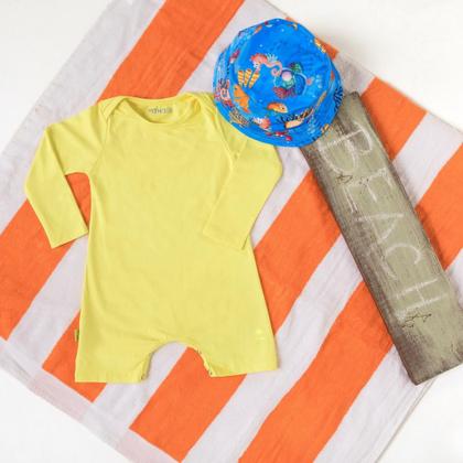 Imagem de Macacão Bebe Praia Piscina Com Proteção Uv 50+