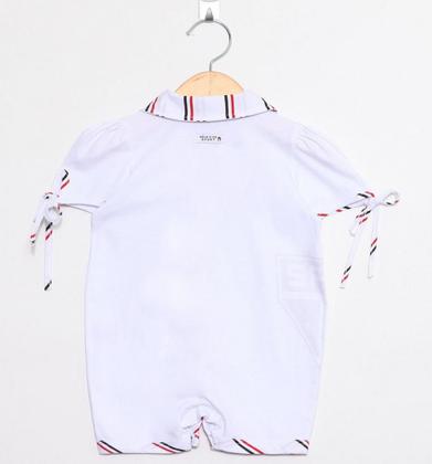 Imagem de Macacão Bebê São Paulo Manga Curta Com Gorro Oficial