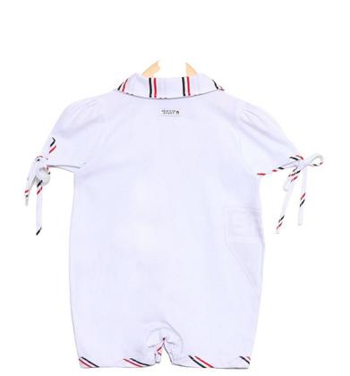 Imagem de Macacão Bebê São Paulo Manga Curta Com Gorro Oficial