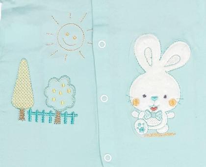 Imagem de Macacão bebê unissex manga longa em malha de algodão p ao g