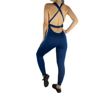 Imagem de Macacão Bojo Suplex Liso Feminino Fitness Academia Ginastica