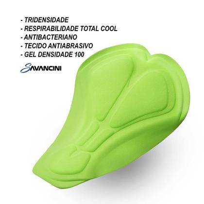 Imagem de Macacão Ciclismo Feminino Verde Flowers Black Savancini (3502FB)