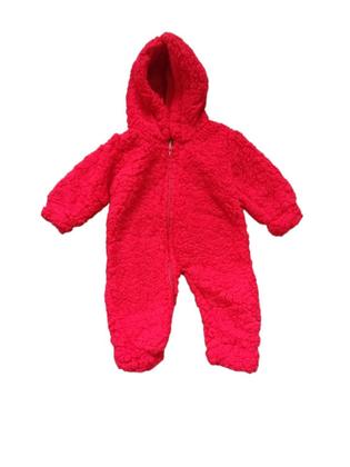 Imagem de Macacão Com Touca Bebê Carneirinho Felpudo Inverno