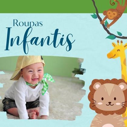 Imagem de Macacão Cores e Estampas de Menina Kit com 6 Itens 