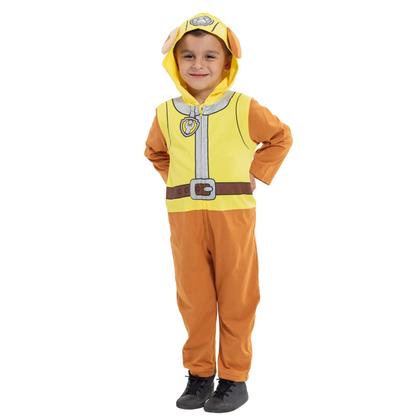 Imagem de Macacão Cosplay Paw Patrol Rubble Toddler 5T com zíper