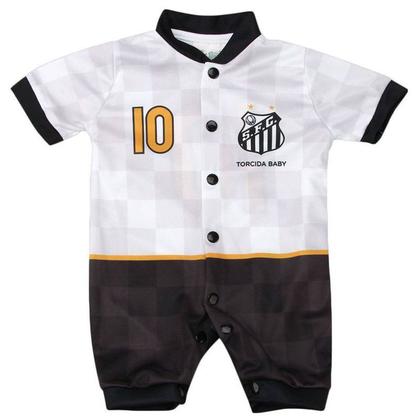 Imagem de Macacão Curto Bebê do Santos Torcida Baby Estilo I - 005S