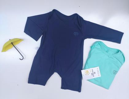 Imagem de Macacão de banho bebê com proteção solar moda praia
