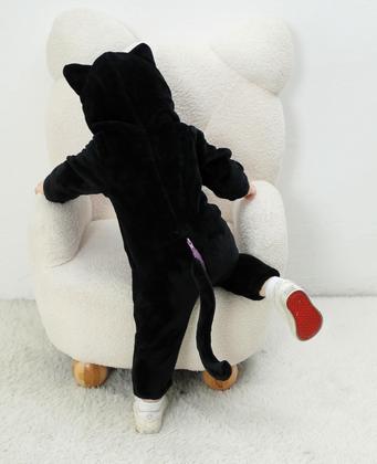 Imagem de Macacão de bebê Costume Dcohmch Black Cat com capuz 0-3T