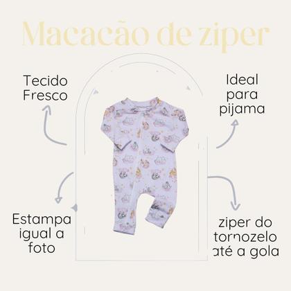 Imagem de Macacão de Cotton para Bebê com Zíper 100 Poliéster Antialérgico