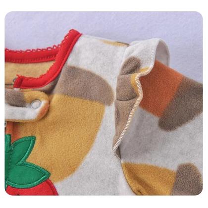 Imagem de Macacão de Lã para Bebê com Zíper - Pijama Infantil para Primavera/Outono (0-12 Meses)