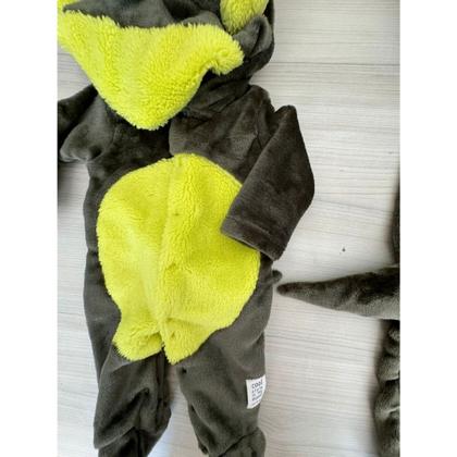 Imagem de Macacão Divertido de Bichinhos Masculino Dinossauro Pelúcia Antialérgica Upi Uli 1349