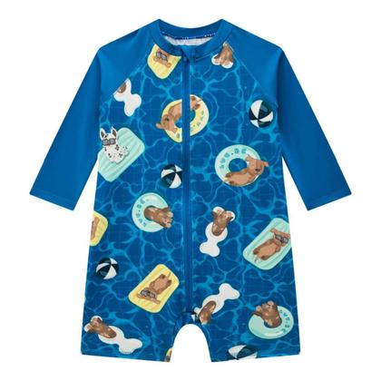 Imagem de Macacão em Malha UV Dry com Proteção UV 50+ LucBoo Bebê Menino
