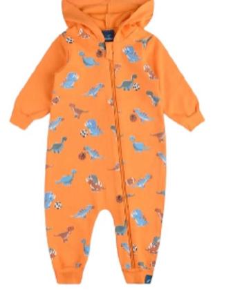 Imagem de Macacão em Moletom c/ Capuz Bebê Menino  ReiRex