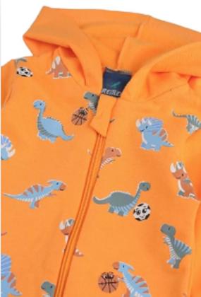 Imagem de Macacão em Moletom c/ Capuz Bebê Menino  ReiRex