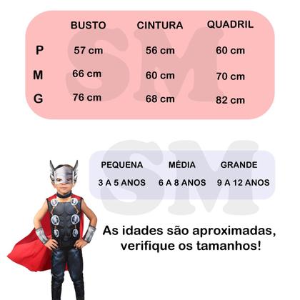 Imagem de Macacão Fantasia Regata Thor Vingadores Avengers Tam G
