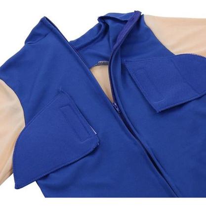 Imagem de Macacão Fantasia Sonic Azul Completa Deluxe Com Luvas Touca