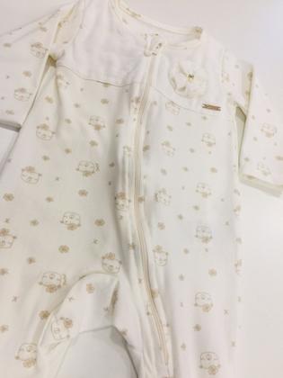 Imagem de Macacão Feminino Bebê com Zíper frontal  algodão Tamanho P 