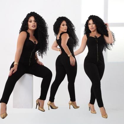 Imagem de Macacão feminino collor laycra preto