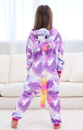 Imagem de Macacão feminino de unicórnio CHETOSHO Tie Dye 5-6 anos