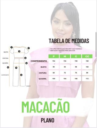 Imagem de Macacão feminino longo cargo com cinto 9712