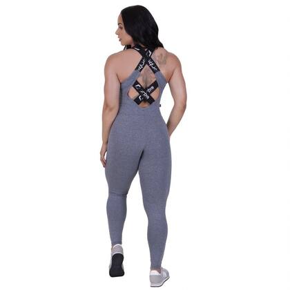 Imagem de Macacão Fitness Feminino Poliamida com Zíper Frontal e Elástico Personalizado Orbis