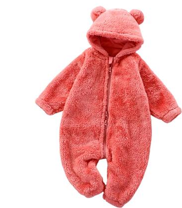 Imagem de Macacão Infantil Fantasia Fleece Plush inverno de 0 a 5 anos