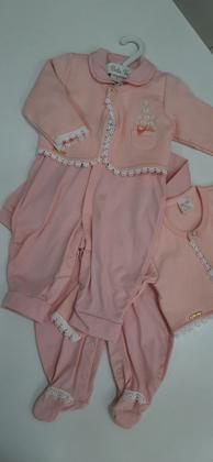 Imagem de Macacão infantil feminino malha 2 pc