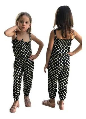 Imagem de Macacão Infantil Malha Fria Coleção Primavera Verão - Bolinhas R15