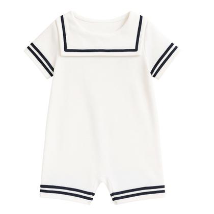 Imagem de Macacão Infantil Menino Marinheiro Bebe Fantasia
