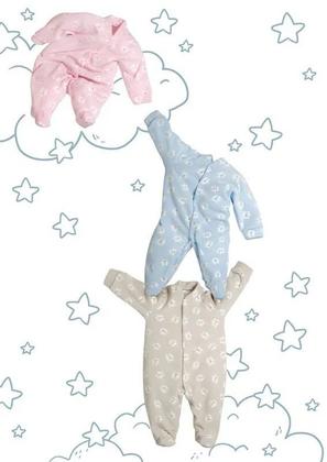 Imagem de Macacão Infantil Soft Dedeka Baby Inverno com pés Bichinhos Feminino